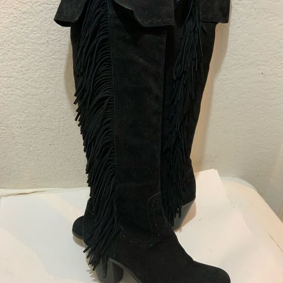 Sam Edelman Louella Over-the-Knee Fringe boots since 8M - Picture 5 of 16